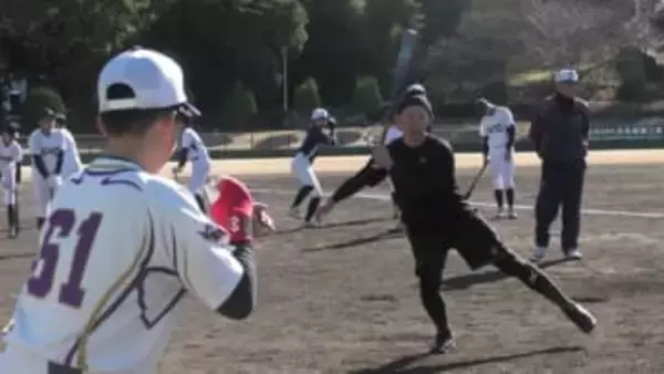 巨人などで活躍した矢野謙次さんによる野球教室　小中学生や女子硬式野球部を指導　香川・観音寺市