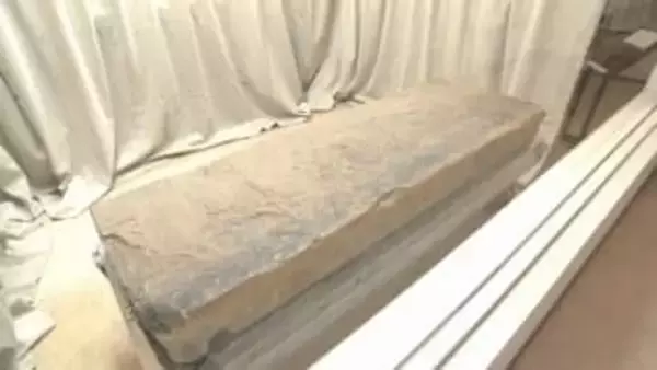 国の史跡・千足古墳の「石障」を一般公開　古代吉備と九州の関係示す　岡山市