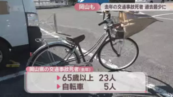 岡山県　2025年の交通事故死者数が過去最少の41人　前年比19人減