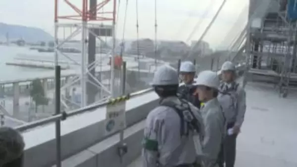 池田知事らがホテル「マンダリン オリエンタル」の建設現場をパトロール　高松市