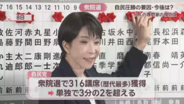 【衆院選2026】岡山でも4議席独占　自民大勝の要因は？今後の野党は？ 専門家3人に聞く