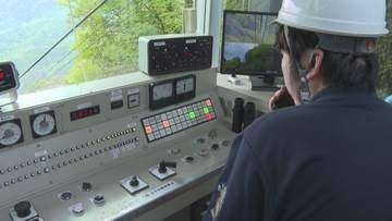 停電でロープウェイがストップした想定　寒霞渓で救助訓練　香川・小豆島