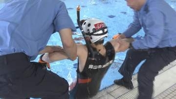 水難救助の初動対応は？　警察が消防からノウハウ学ぶ　「安心させる声掛けの徹底を」　岡山