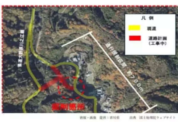 県道・観音寺佐野線　一部通行規制を28日に解除　香川