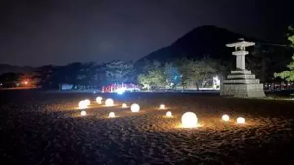 津田の松原琴林公園でライトアップ　キッチンカーもやってくる！　香川