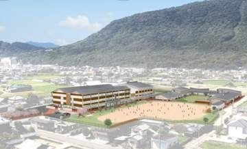 統合する小学校と認定こども園の名称　8月31日まで募集中　　香川・琴平町