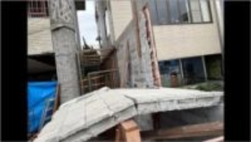 ブロック塀を解体中に巻き込まれたか　ビル管理者の男性(90)が死亡　香川・観音寺市