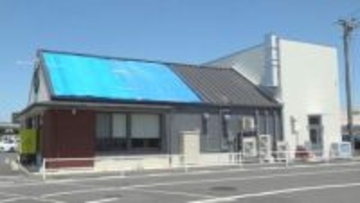 突風でうどん店の屋根が飛ばされる　気象台が現地調査も突風の種類特定に至らず　岡山・倉敷市