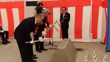 JR坂出駅周辺再整備事業　拠点施設の着工前に安全祈願　香川