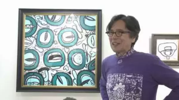 俳優・国広富之さんが手掛けた油絵の作品展「考えず、直感で感じて」　懐かしいトミーのアレも披露　岡山髙島屋