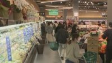 天満屋グループ初のモール型商業施設にスーパーマーケットが先行オープン　買い物客「めっちゃ充実してる」岡山