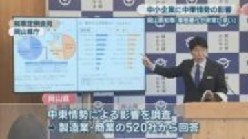 岡山県の中小企業に中東情勢影響…知事「事態悪化が非常に早い」　5月から融資制度に緊急対応メニュー追加