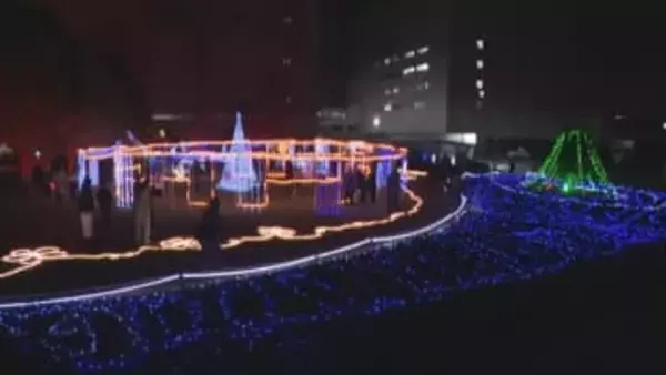 岡山村田製作所の敷地でイルミネーション「地域の人に楽しんでほしい」　岡山・瀬戸内市