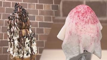 全長37cm！クリーム盛り盛りで鬼がかったシュークレープ　夏限定でアイスと求肥のクレープも　香川【ほっとマルシェ】