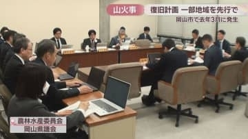 山火事の復旧計画　住宅が近くにある「飽浦地区」を先行で策定　岡山県