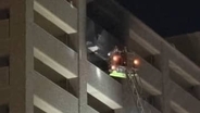 岡山市中心部のマンション13階の一室全焼　男性1人が死亡　住人男性（60）か