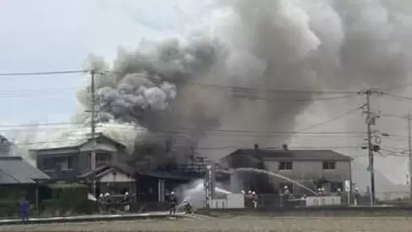 【速報】瀬戸内市で住宅火災　消防が消火活動中　岡山
