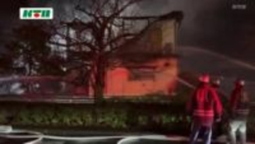 焼け跡から見つかった遺体は住人の高齢女性と判明　出火原因は調査中