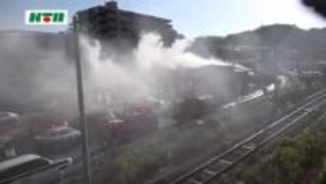 「建物から火が…」長崎・長与町の焼き肉店で火事 約1時間半後に鎮火 営業時間外で従業員も逃げ出し無事