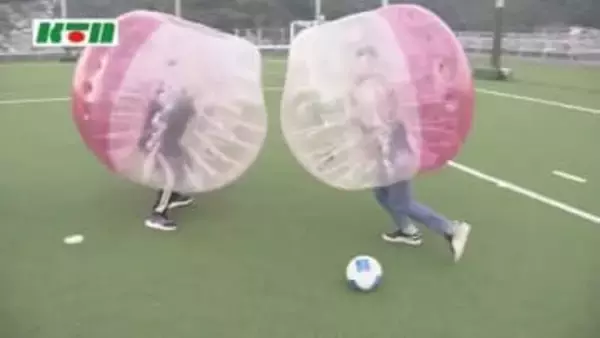 バブルサッカーにピックルボールで気軽にスポーツを！長崎在住のプロ陸上選手の走り方教室も開催