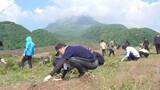 「「安らかに眠ってほしい」雲仙・普賢岳の大火砕流惨事から35年を前に被災地の清掃活動　地元の中学生有志が初参加」の画像1