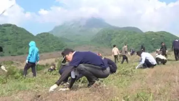 「安らかに眠ってほしい」雲仙・普賢岳の大火砕流惨事から35年を前に被災地の清掃活動　地元の中学生有志が初参加