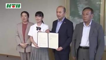 「仲間たちの思いも届けたい」と意気込み　高校生平和大使が欧州派遣を前に長崎市長表敬