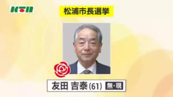 無所属で現職の友田吉泰さん（61）が3選　任期満了に伴う松浦市長選【長崎県】