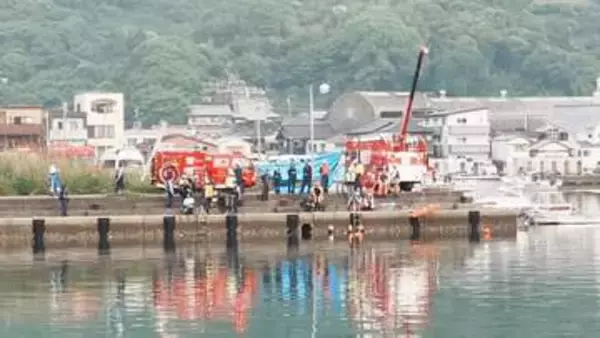 車が海に転落　約3時間の救助活動も…安否不明者は別の場所で無事を確認　自力脱出した40代男性から事情聴く