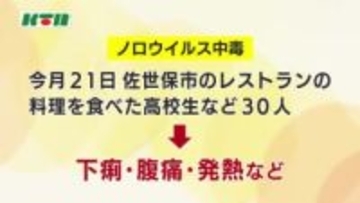 「ノロウイルス食中毒」が高校の寮で発生し30人が症状訴え 料理を提供した飲食店を2日間営業停止