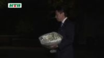 「核の惨禍を繰り返さない、思いを胸に職責を果たす」小泉進次郎防衛相が平和公園で献花 黙とうを捧げる