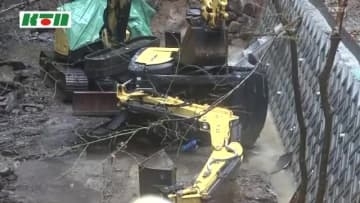 対馬で道路補修工事をしていた男性が死亡