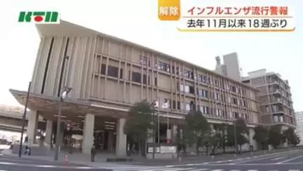 インフルエンザ流行警報が18週ぶりに解除