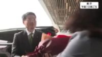 「決める動く変わる長崎県の姿を作りたい」平田研新知事が初登庁 県政の舵取り役を担う覚悟と抱負述べる