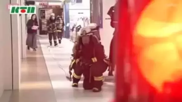 「南海トラフ」視野に津波対策で初の指導も 大型商業施設で地震・消防訓練 春の火災予防運動に合わせ