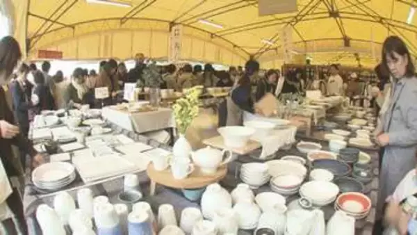 「お得なのをいっぱい買えたらいいな」GWスタート「波佐見陶器まつり」は初日から多くの買い物客でにぎわう
