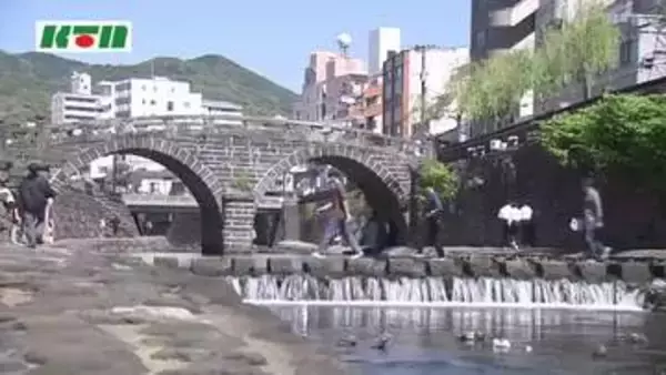 長崎市や南島原市で気温25度を超える夏日に　有名観光地で半袖姿や日傘をさす人も