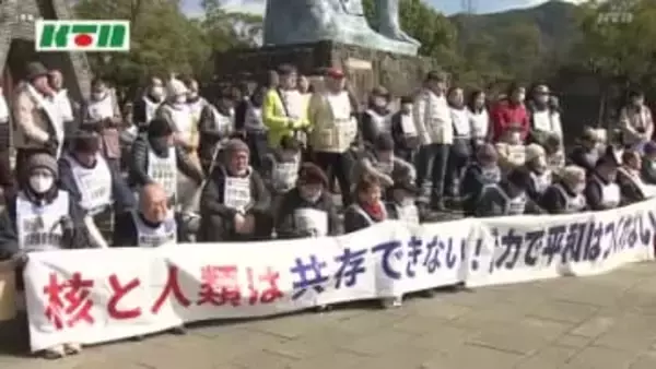 反核９の日座り込み　長崎の被爆者が憲法改正への不安の声