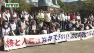 反核９の日座り込み　長崎の被爆者が憲法改正への不安の声