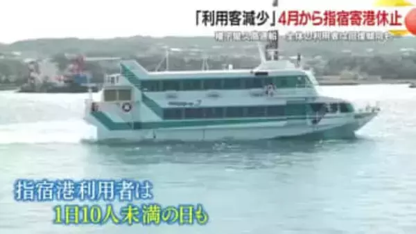 4月から指宿港への寄港休止　高速船トッピー＆ロケット　鹿児島