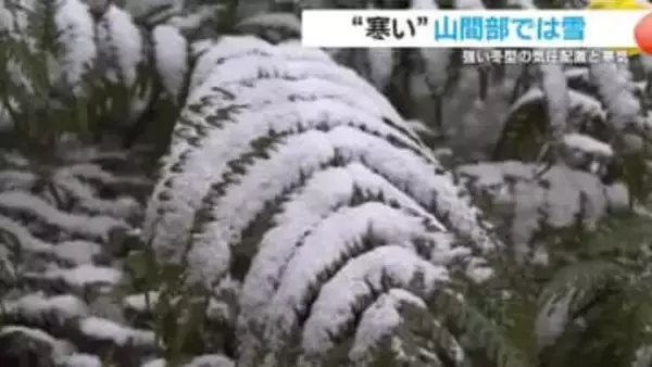 “寒い”山間部では雪　強い冬型の気圧配置と強い寒気　27日以降の寒さを山下気象予報士が解説　鹿児島