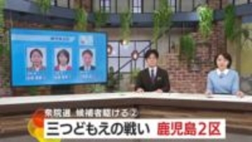 【衆院選】候補者駆ける　＜2＞ 3人の争い　鹿児島2区