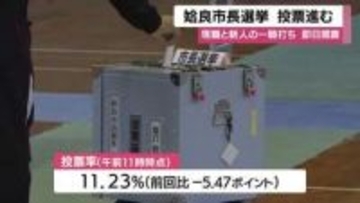 姶良市長選挙　投票進む　鹿児島