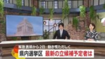 鹿児島県内選挙区　最新の立候補予定者は　解散表明から2日　動き慌ただしく