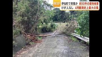 「屋根が飛んだ」突風被害、徳之島伊仙町で約50件被害確認　気象庁が現地調査へ