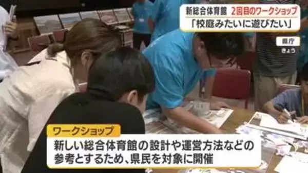 「校庭みたいにアリーナを使いたい」新総合体育館ワークショップ　鹿児島市