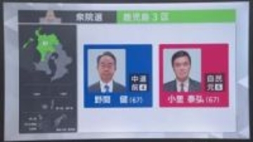 鹿児島3区で再び一騎打ち「地方の声は届くか」　野間vs小里、返り咲きか守るか