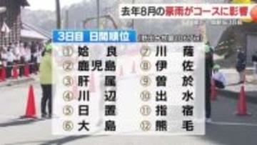 豪雨の爪痕でコース短縮　73回県下一週駅伝で“地元に勇気を”　牧園で感動フィニッシュ