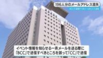 鹿児島県　誤送信で196人分のメールアドレスが流出