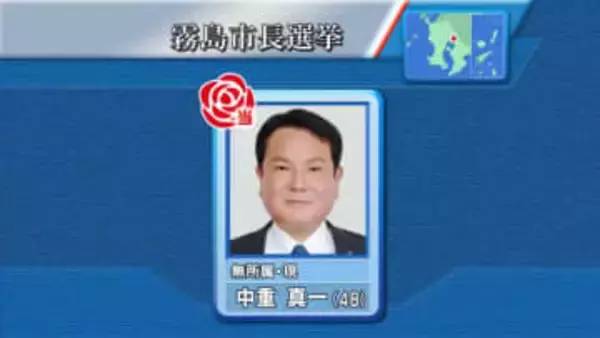 【霧島市長選挙】現職・中重真一氏が３回目の当選　鹿児島